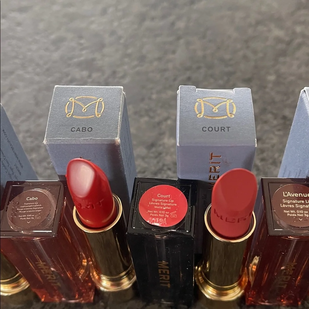 Merit Signature Lip Lightweight Matte Finish choose from 6 shades